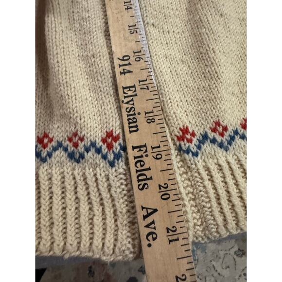 Vintage Husfliden Hand Knit Wool Cardigan Lillehammer Norway - Picture 6 of 10